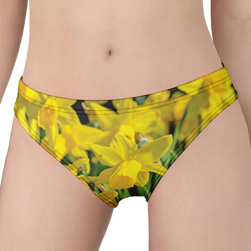 Yellow Daffodil Flower Print Women's Panties