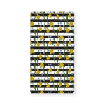 Yellow Daffodil Striped Pattern Print Baby Crib Sheet