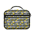Yellow Daffodil Striped Pattern Print Briefcase Bible Bag