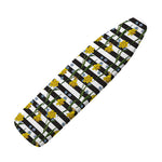 Yellow Daffodil Striped Pattern Print Ironing Board Cover
