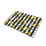 Yellow Daffodil Striped Pattern Print Pet Cooling Mat Cover