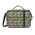 Yellow Daffodil Striped Pattern Print Shoulder Strap Bible Bag