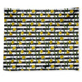 Yellow Daffodil Striped Pattern Print Tapestry