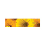 Yellow Daisy Flower Print Bed Runner
