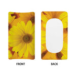 Yellow Daisy Flower Print Changing Pad Cover