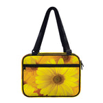 Yellow Daisy Flower Print Double Strap Bible Bag