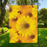 Yellow Daisy Flower Print Garden Flag