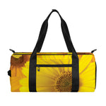 Yellow Daisy Flower Print Gym Bag