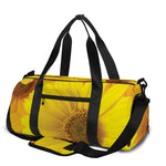 Yellow Daisy Flower Print Gym Bag