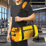 Yellow Daisy Flower Print Gym Bag