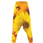 Yellow Daisy Flower Print Hammer Pants