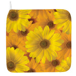 Yellow Daisy Flower Print Hand Towel