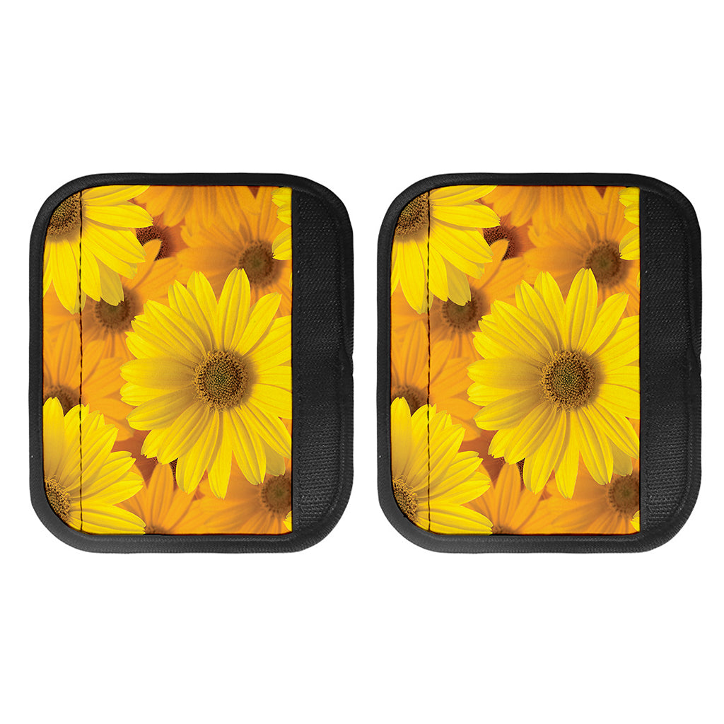 Yellow Daisy Flower Print Handle Covers
