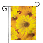 Yellow Daisy Flower Print House Flag