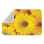 Yellow Daisy Flower Print Indoor Door Mat