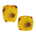 Yellow Daisy Flower Print Office Chair Cover