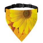 Yellow Daisy Flower Print Over The Collar Dog Bandana