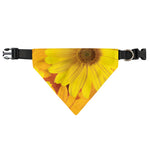 Yellow Daisy Flower Print Over The Collar Dog Bandana