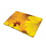 Yellow Daisy Flower Print Pet Cooling Mat Cover