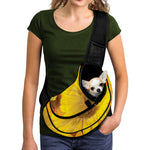 Yellow Daisy Flower Print Pet Sling Carrier