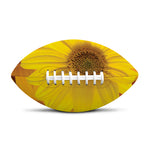 Yellow Daisy Flower Print Rugby Ball