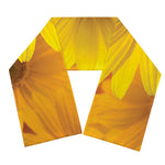 Yellow Daisy Flower Print Scarf