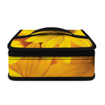 Yellow Daisy Flower Print Small Lunch Bag