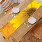 Yellow Daisy Flower Print Table Runner