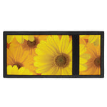 Yellow Daisy Flower Print Trifold Wallet