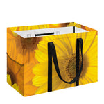 Yellow Daisy Flower Print Utility Tote Bag