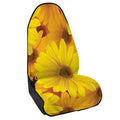 Yellow Daisy Flower Print Waterproof Car Seat Cover