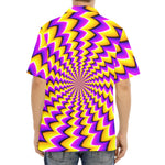 Yellow Dizzy Moving Optical Illusion Aloha Shirt
