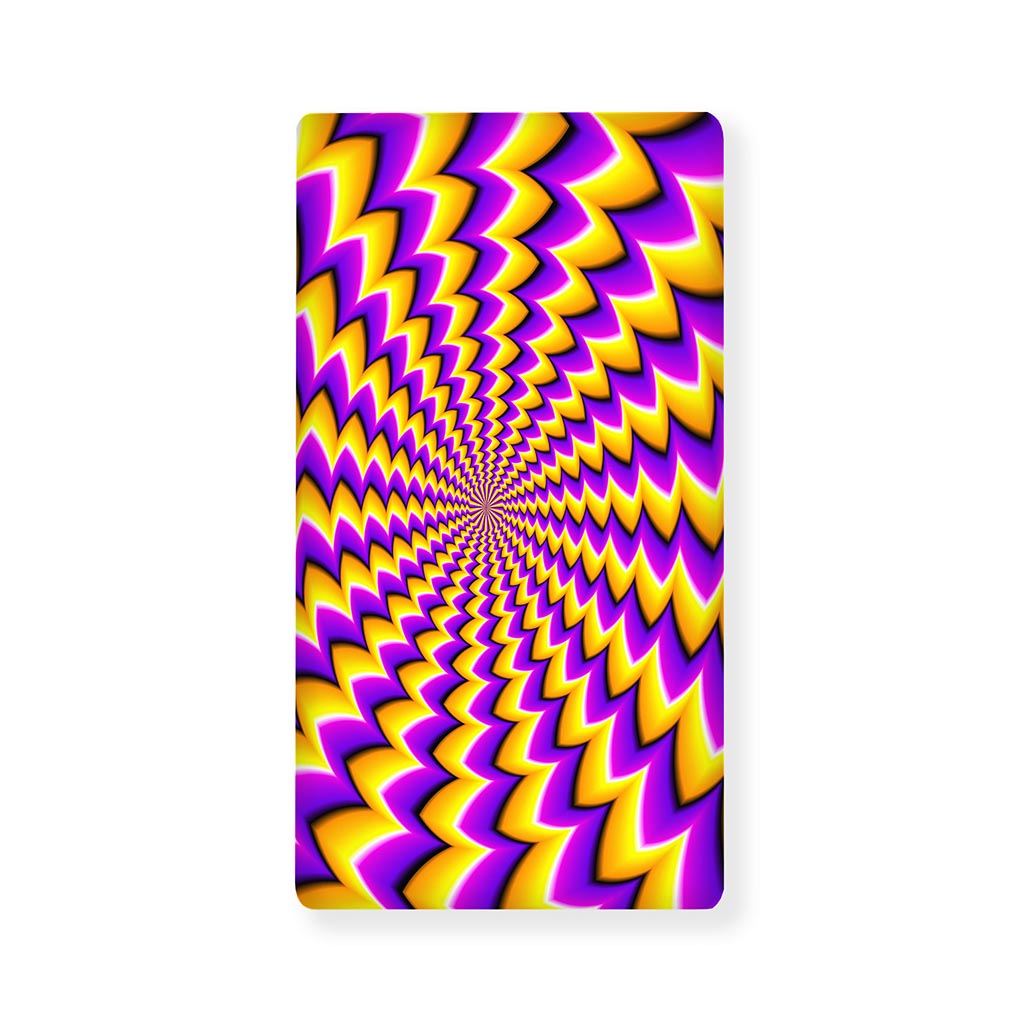 Yellow Dizzy Moving Optical Illusion Baby Crib Sheet