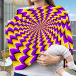 Yellow Dizzy Moving Optical Illusion Baby Seat Cover