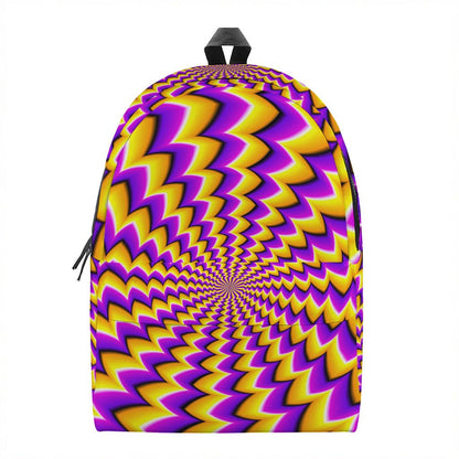 Yellow Dizzy Moving Optical Illusion Backpack