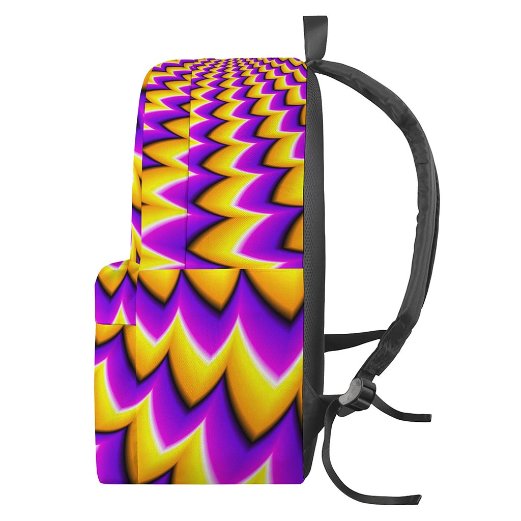Yellow Dizzy Moving Optical Illusion Backpack