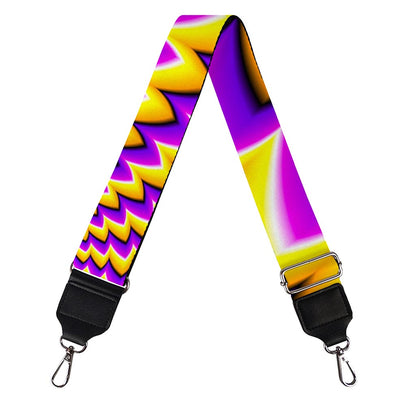 Yellow Dizzy Moving Optical Illusion Bag Strap