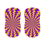 Yellow Dizzy Moving Optical Illusion Bar Stool Covers