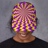 Yellow Dizzy Moving Optical Illusion Baseball Cap