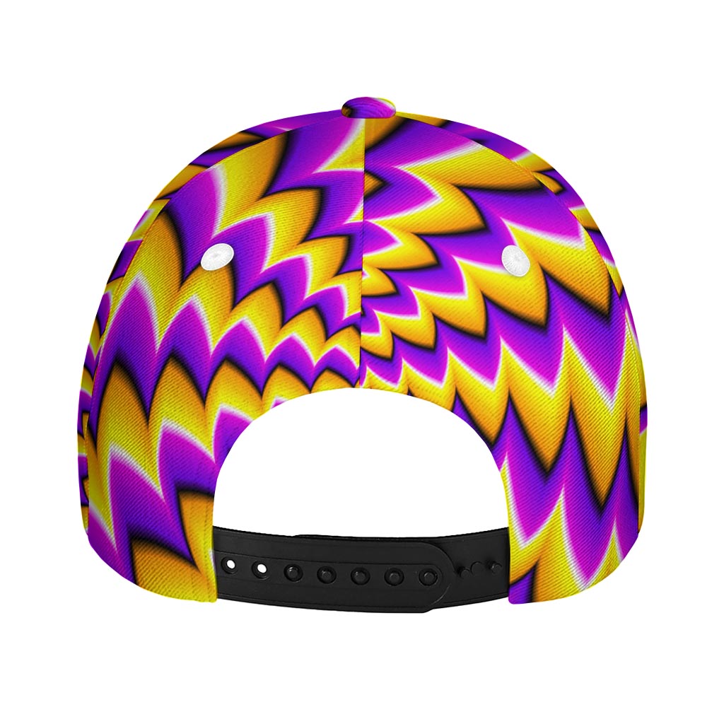 Yellow Dizzy Moving Optical Illusion Baseball Cap