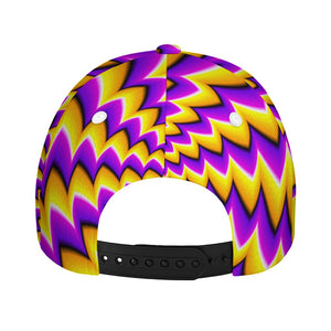 Yellow Dizzy Moving Optical Illusion Baseball Cap