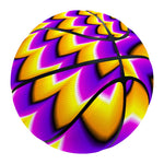 Yellow Dizzy Moving Optical Illusion Basketball