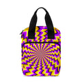 Yellow Dizzy Moving Optical Illusion Bible Tote Bag
