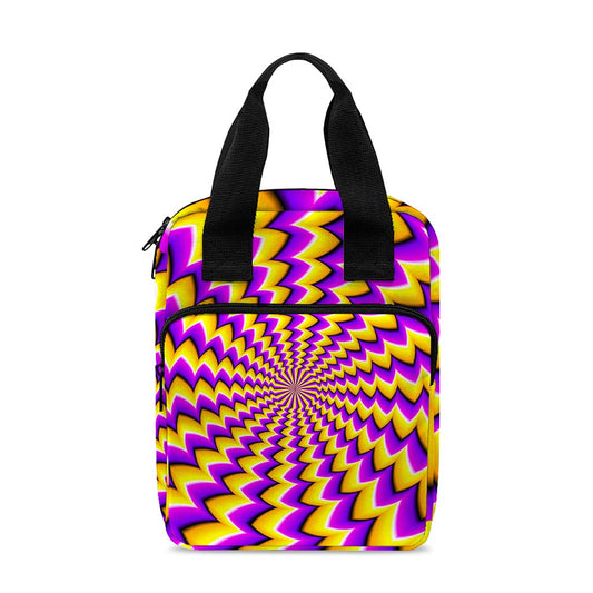 Yellow Dizzy Moving Optical Illusion Bible Tote Bag