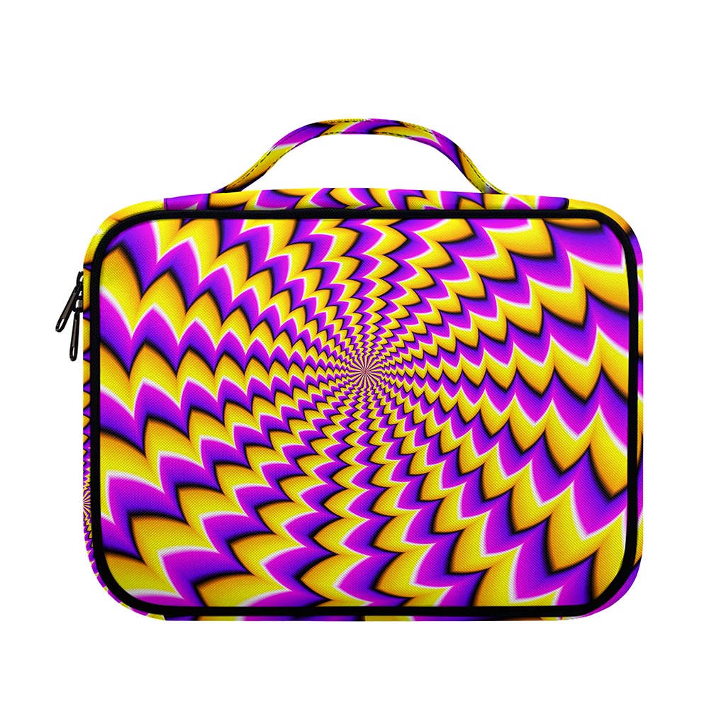 Yellow Dizzy Moving Optical Illusion Briefcase Bible Bag