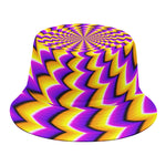 Yellow Dizzy Moving Optical Illusion Bucket Hat