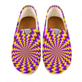 Yellow Dizzy Moving Optical Illusion Casual Shoes