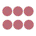 Yellow Dizzy Moving Optical Illusion Coaster Set