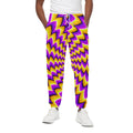 Yellow Dizzy Moving Optical Illusion Cotton Sweatpants