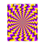 Yellow Dizzy Moving Optical Illusion Curtain